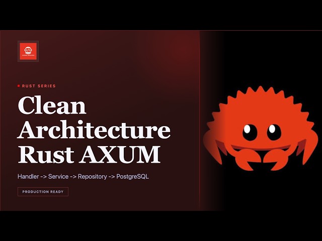 Clean Architecture in Rust Axum: Real-World PostgreSQL REST API (In-Depth Guide)
