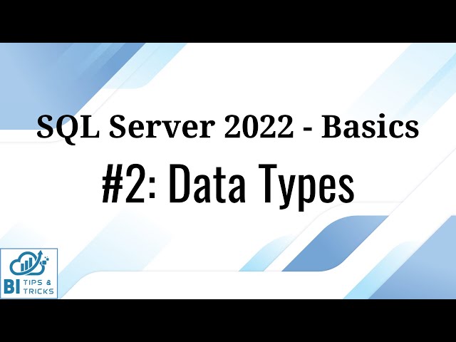 SQL Server Data Types