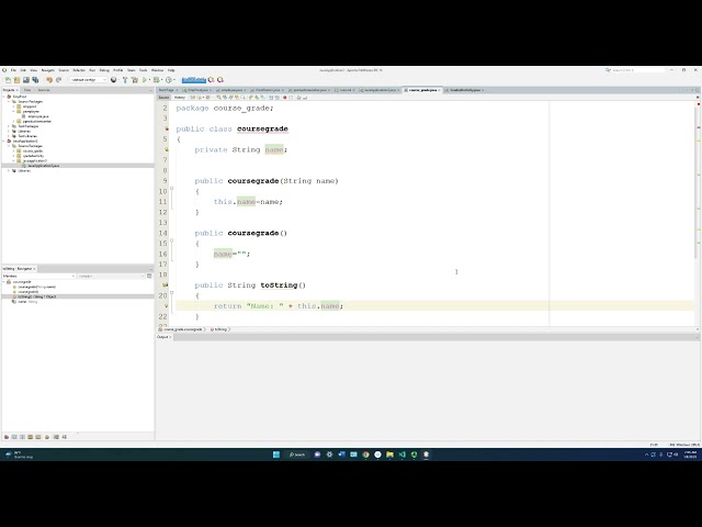 Build a Java Course-Grades Project with Composition and Object Arrays