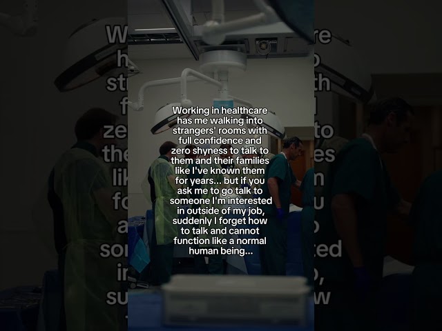 Apparently, talking to strangers is easy when you are wearing scrubs. 😂

Healthcare professionals c