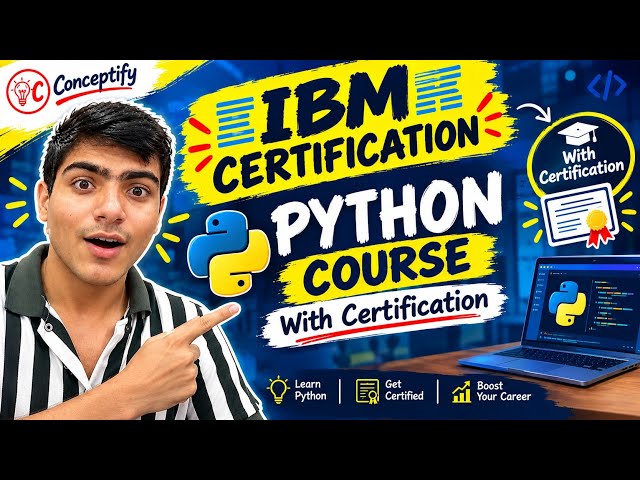  Python Free Certificate Course | Free Certificate Kaise Milega | Complete Hinglish Guide|Conceptify