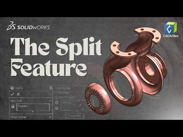 SOLIDWORKS Split Tool Explained in 6 Minutes