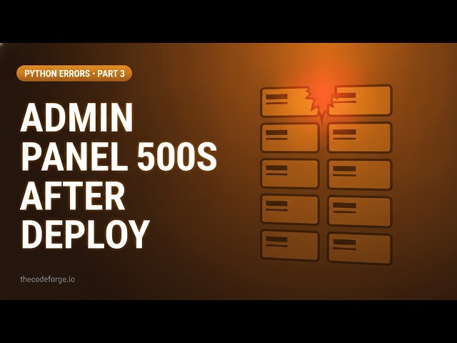 BuildError & Flask App Context | 6 Real Python Errors Fixed — Part 3