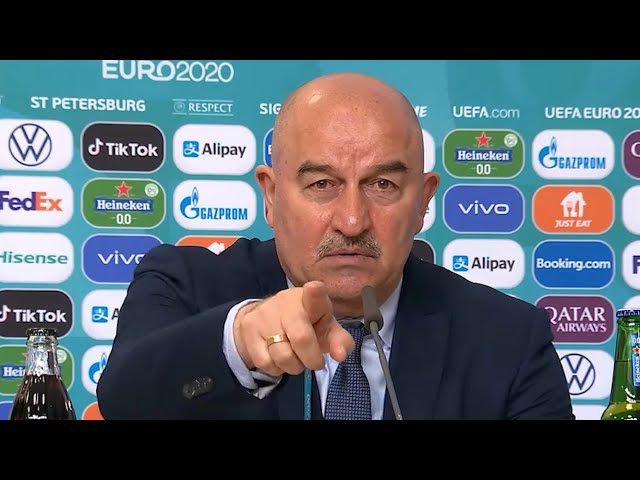 Belgium 3-0 Russia - Stanislav Cherchesov - Post-Match Press Conference - Euro 2020 (English)