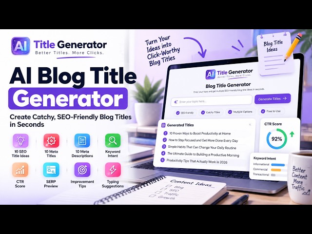 Free AI Blog Title Generator Tool