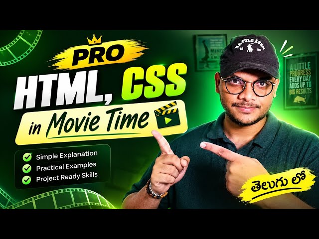 HTML & CSS Full Course - Beginner to Pro | 3Hrs Movie Time 