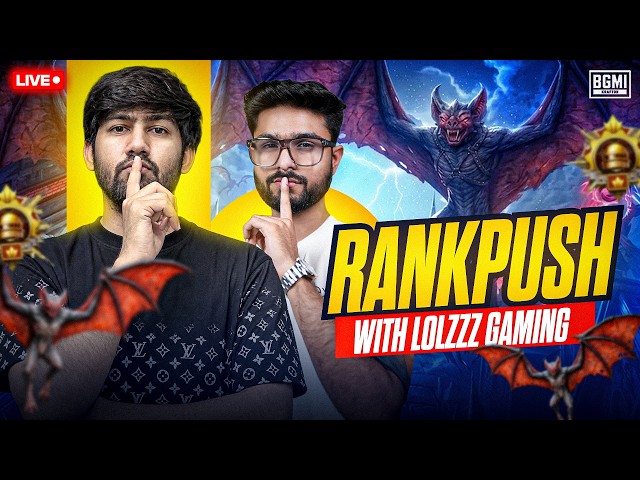 RANK PUSH TO #1 WITH @LoLzZzGaming | BGMI LIVE KUNALGAMERLIVE