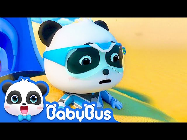Super Panda in Desert | Super Panda Rescue Team | Kids Cartoon | BabyBus