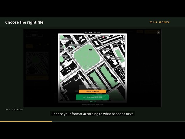 PNG vs SVG vs DXF: Choose Your Map Export | ArchiKEK