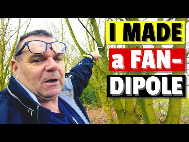 Ham Radio 40m and 80m Fan Dipole
