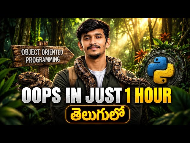 Python Full Course in Telugu | OOP in Python | Class, Object, Inheritance, Polymorphism | Telugu