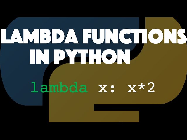 Lambda functions in python (and why they improve your coding skills)