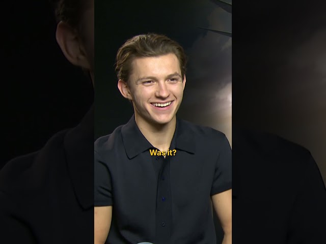 The most humble superhero ever 🥹 Tom Holland #shorts #tomholland #spiderman #mcu