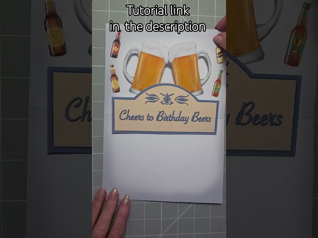 🍻 Cheers! pop up beer glasses birthday card tutorial. Links in description