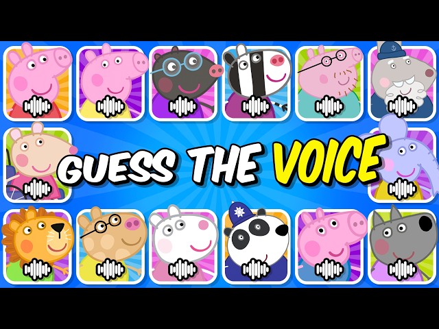 Peppa Pig Quiz 🐷🎤 Guess the Characters by Their VOICE 😍