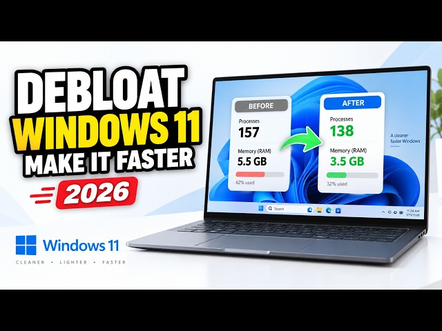 How to Debloat Windows 11 & Make It Faster in 2026
