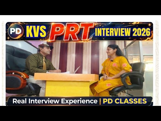 KVS PRT Interview Preparation 2026 | Demo Teaching + Interview Questions