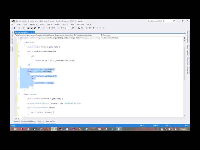 Change Bidirectional Association To Unidirectional