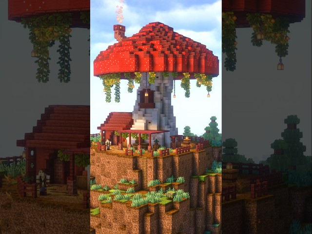 Perfect Cosy Mushroom House 🍄 #minecraft #minecraftbuilds #minecraftideas
