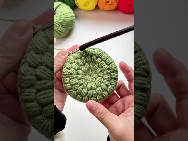Crochet coaster motif