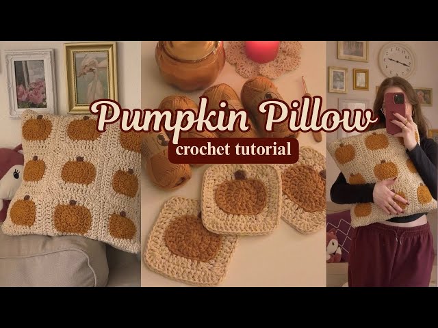 crochet pumpkin pillow tutorial π