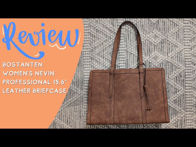 First Impressions: Bostanten Nevin 15.6" Leather Briefcase #Bostanten #briefcase #totebag