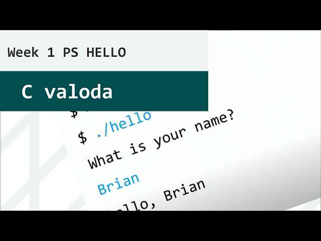 DIP750 - 1.  nedēļas Patstāvīga darba Hello skaidrojums