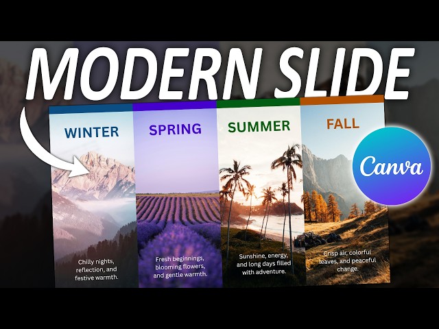 Steal This Modern Slide Design | Canva Presentation Tutorial