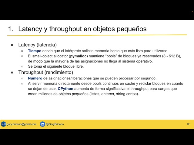 Uso de la memoria con Python