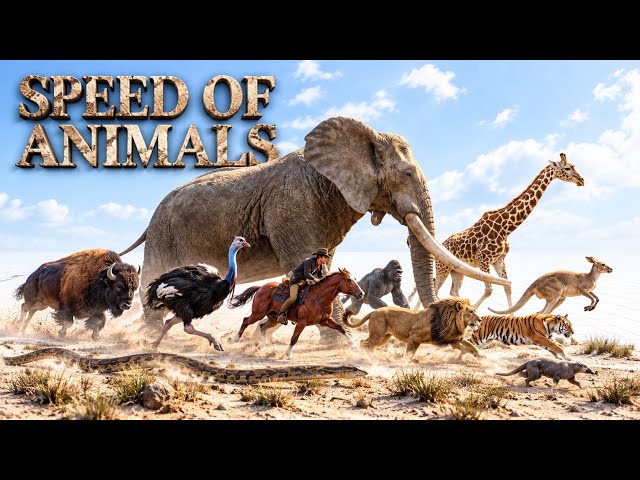 SPEED COMPARISON 3D | Animals 🦌