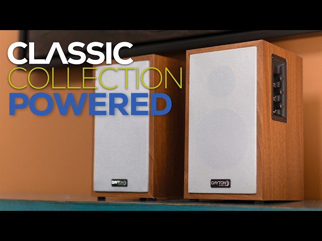 Dayton Audio Classic B65A Powered Bookshelf Speaker Pair - Parts Express