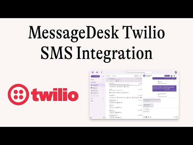Twilio SMS Integration: MessageDesk Shared Inbox for Twilio