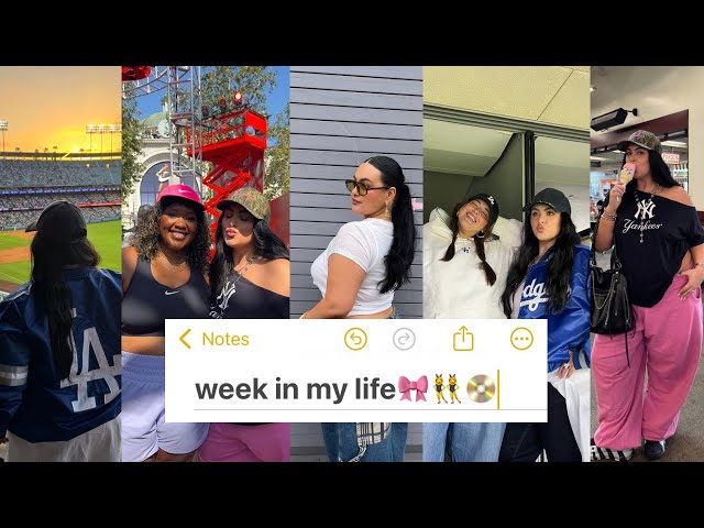 week in my life in LA as a 24 y/o content creator🎀 | work events, friends, hauls, plus size thrift🪩