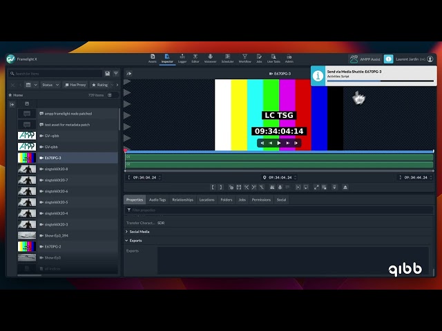 High speed file delivery from Grass Valley Framelight X to Signiant with qibb | use case