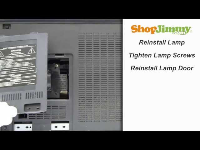 Mitsubishi WD 915P043010 Lamp Replacement Guide for PT 43 44 45 50 52 60 61 DLP TV