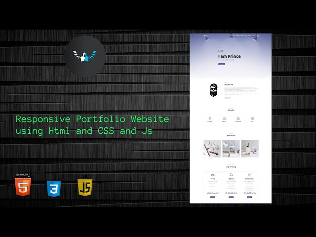 Responsive Personal Portfolio website using html css and Js | Tdev | The Terminal Boy