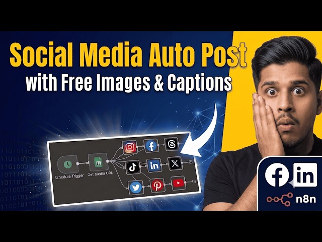 I Automated My Entire Social Media Automation with n8n💰| With Free AI Images + Captions |HalChal Tej