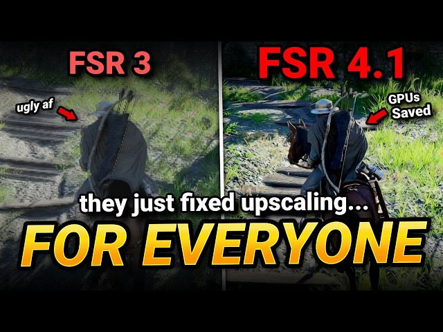 Wait, AMD just Fixed Upscaling for EVERYONE.