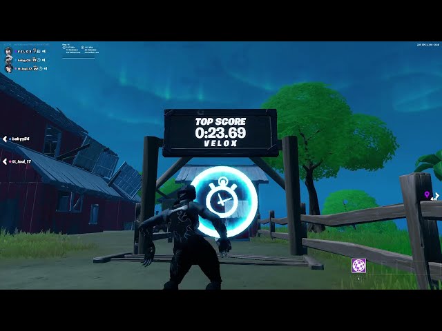 Fortnite World Record - “Barnyard Obstacles” Speedrun - 0:23.69 (all Checkpoints | New Mechanics)