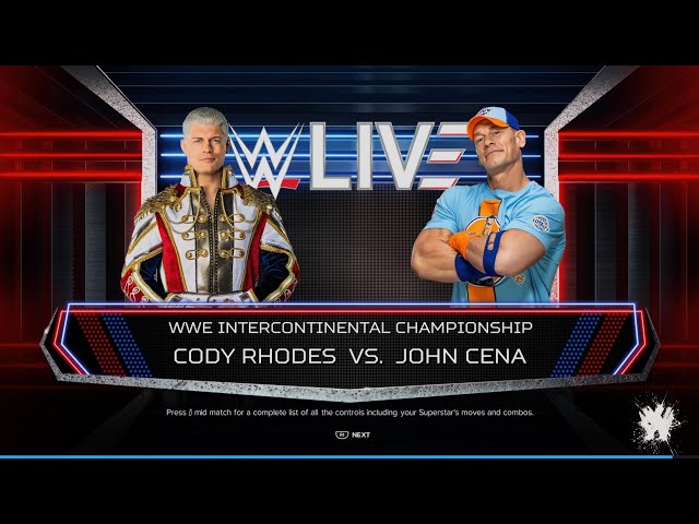 Cody Rhodes VS. John cena Full match :