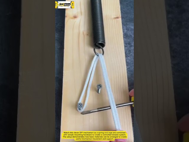 Smart DIY Spring Mechanism | Simple Rope Trick for Better Tension & Efficiency