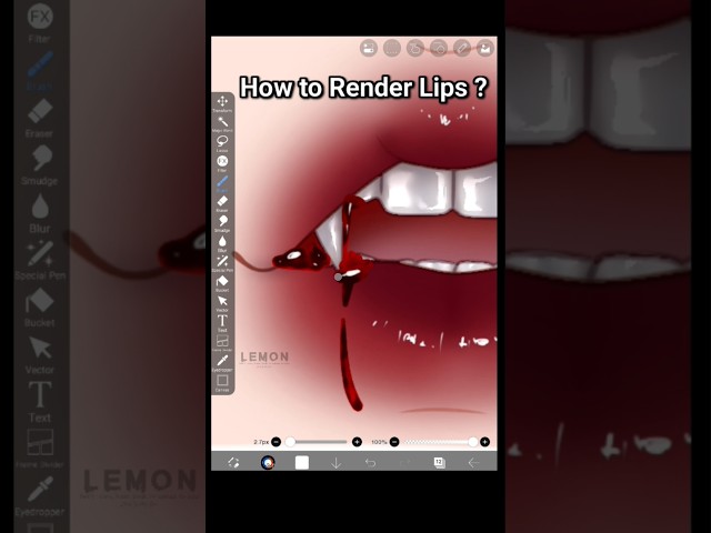 LIP Render ❤️ #art#render#digitalart#ibispaintx#drawing#tutorial#trending#trend#viral#fypシ