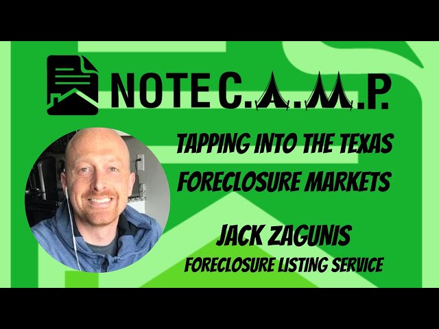 Tapping Into the Texas #Foreclosure Markets with Jack Zagunis