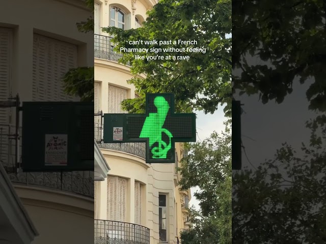 French Pharmacy looks like a RAVE ​😂​​​​​#hardtechno #techno #technoremix #ravememes