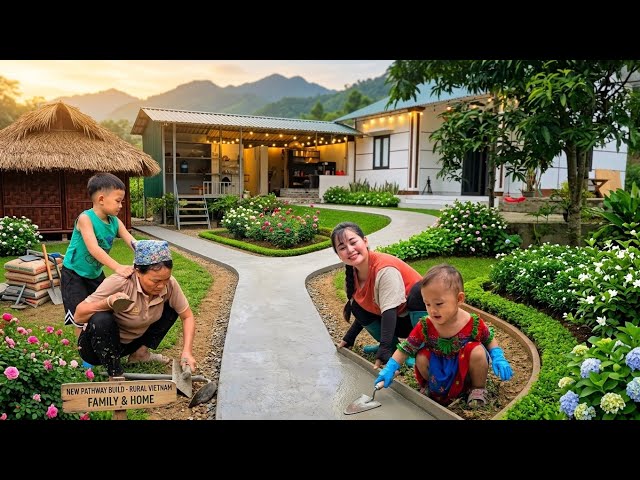 A stunning house built by a single mother amidst the mountains and forests.