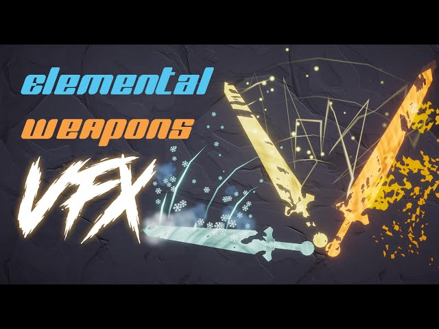 Stylized Elemental Weapons VFX in Unity - Tutorial & Wandness Showcase