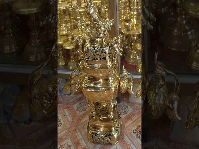 From Dust and Ashes To Shine and Bright Altar Censers. Vietnamese craftsmen hand-made every step.