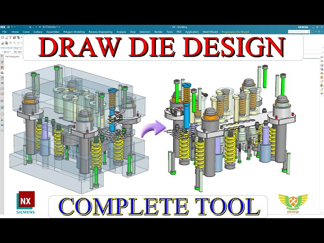 PRESS TOOL DESIGN | STRIP LAYOUT TO COMPLETE DIE DESIGN | SHEET METAL DRAW DIE DESIGN
