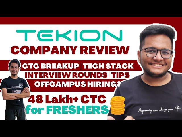 48 Lakhs+ CTC for Freshers | Tekion Company Review | Interview Process | Off Campus 🔥