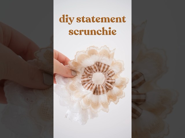 How to make a statement scrunchie ✂️ #diy #sewingideas